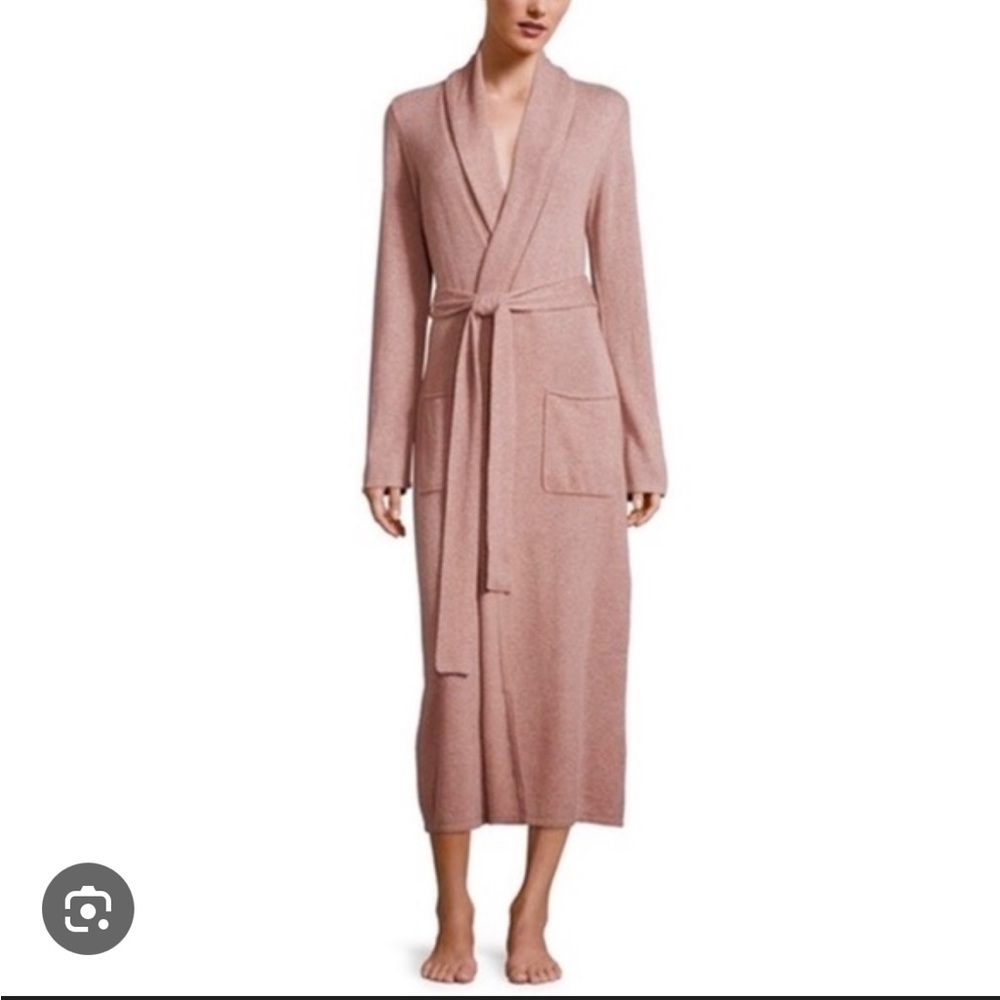 Magaschoni Cashmere Robe in Soft Pink